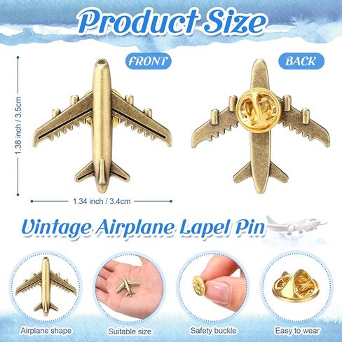 Tondiamo Flight Attendant Gifts Bulk Travel Party Favors Airplane Pilot Pins Accessories Employee Appreciation Gift in Saudi Arabia