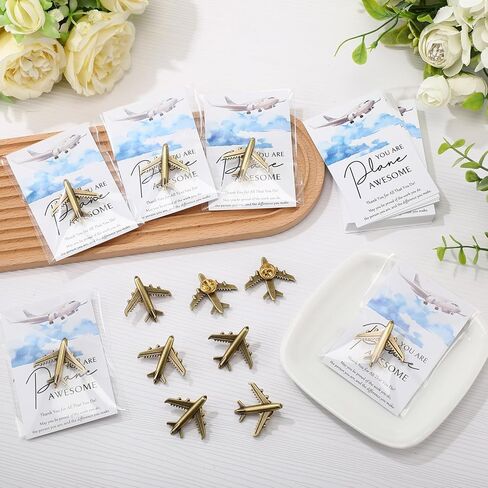Tondiamo Flight Attendant Gifts Bulk Travel Party Favors Airplane Pilot Pins Accessories Employee Appreciation Gift in Saudi Arabia