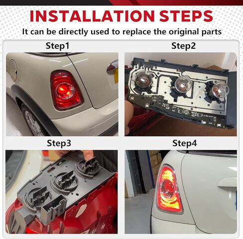 Rear Tail Light Bulb Connector Socket with Bulb Compatible with Mini R55 R56 R57 R58 R59 R61 Turn Signal Brake Reverse Lamp Holder Base Replace #63212756177 3PCS in Saudi Arabia