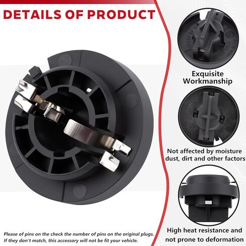 Rear Tail Light Bulb Connector Socket with Bulb Compatible with Mini R55 R56 R57 R58 R59 R61 Turn Signal Brake Reverse Lamp Holder Base Replace #63212756177 3PCS in Saudi Arabia