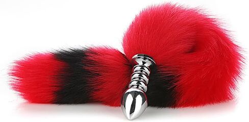 3 Pcs Stainless Steel Anal Butt Plug Adult Toys Set, Set Toys Furry Fox Tail Anal Plug Ears Headband Gag Ball, Flirting SM Adult Couple Games Toys (Red B) in Kuwait