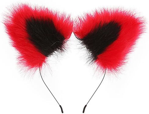 3 Pcs Stainless Steel Anal Butt Plug Adult Toys Set, Set Toys Furry Fox Tail Anal Plug Ears Headband Gag Ball, Flirting SM Adult Couple Games Toys (Red B) in Kuwait