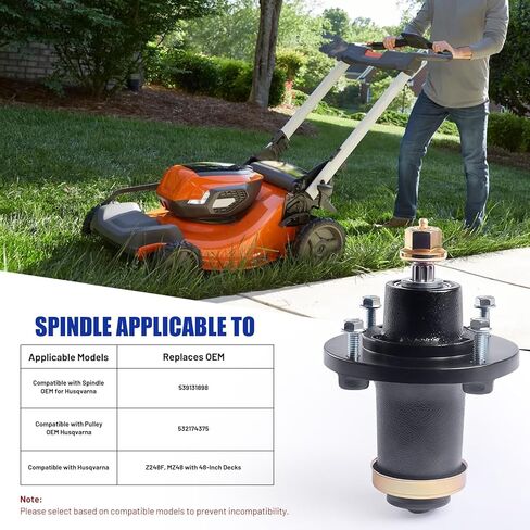 مجموعة المغزل 539131898 تحل محل Husqvarna 539131898 مجموعة المغزل 539131898 لجرارات Husqvarna TS 242D، TS 242XD، Z 242E، Z 242F، TS 242، Z 242، TS242 (3 عبوات) in Kuwait