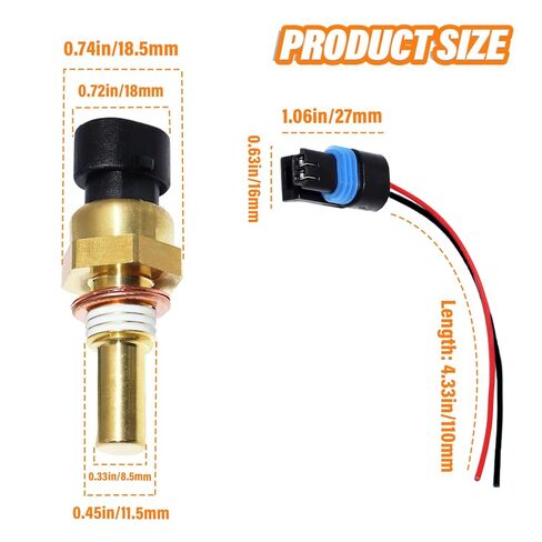 213-4514 (19236568) Engine Coolant Temperature Sensor Compatible with Chevy GMC Cadillac Buick Oldsmobile Pontiac, with Connector in Saudi Arabia