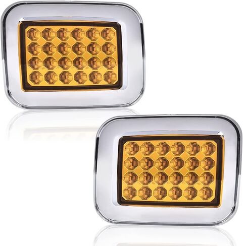 PIT66 LED Front Turn Signal Light Corner Parking Lamps, Compatible with Hummer H2 2003 2004 2005 2006 2007 2008 2009 Amber Lens Clear Housing Left and Right in Saudi Arabia