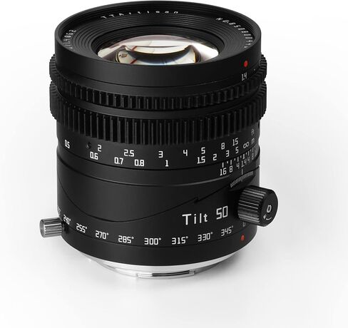 TTArtisan 50mm F1.4 Tilt Manual Lens Large Aperture Full Frame Tilt Portrait Lens Compatible with M43 Mount Cameras in Saudi Arabia