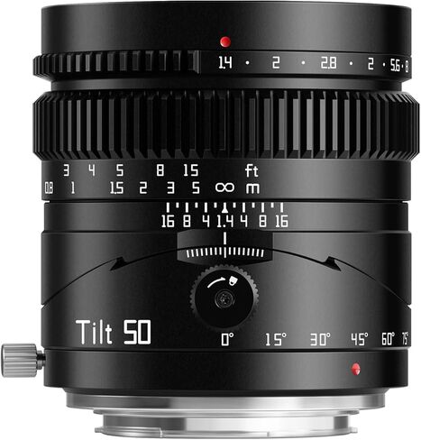 TTArtisan 50mm F1.4 Tilt Manual Lens Large Aperture Full Frame Tilt Portrait Lens Compatible with M43 Mount Cameras in Saudi Arabia
