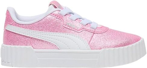 PUMA Toddler Girls Carina 3.0 Glitz Lace Up Sneakers Shoes Casual - Pink in Saudi Arabia