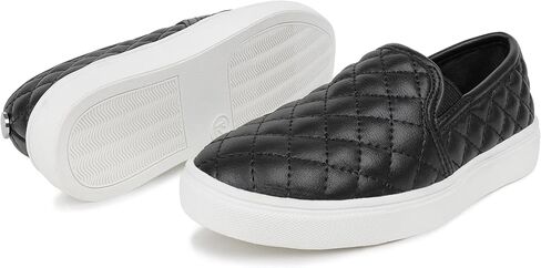 Tuboom Sneakers for Girls Slip On Shoes Little/Big Kid Comfort Low Top Fashion Tennis/Walking Casual Sneakers for Kids in Saudi Arabia