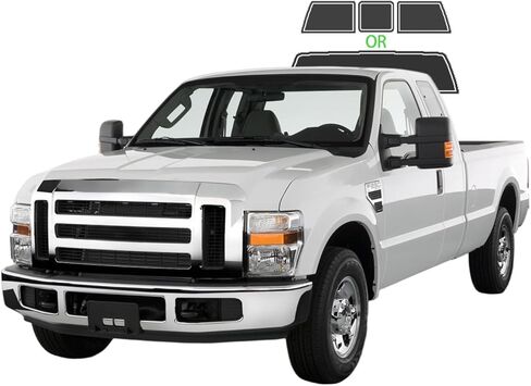 Precut Window Tint Film for Ford F250 F350 F450 F550 Extended 2008-2013 All Side+Rear Windshield 20% VLT 2Ply Anti-Shatter, UV Block, Privacy Protection, Easy Install, No Trimming Needed in Saudi Arabia