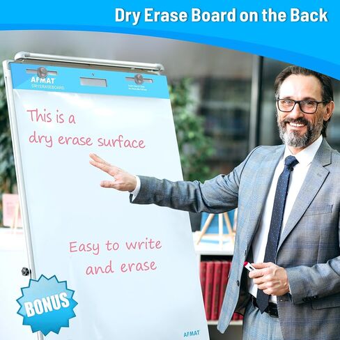 وسادات حامل لاصقة من AFMAT، ورق مخطط مرساة مقاس 15 × 18 بوصة، ورق مخطط قلاب مقاوم لنزيف الحبر للمكتب/الفصل الدراسي/السبورة البيضاء/الجدار/النوافذ، 30 ورقة/وسادة، 6 وسادات in Kuwait