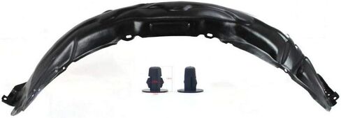 Parts N Go 2007-2010 Camry Fender Liner مع مشابك/مثبتات جانب الراكب الأمامي، اليد اليمنى RH - 5387506060 TO1251122 in Kuwait