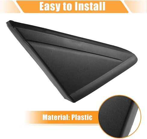 Unifizz Front Right Mirror Corner Triangle Fender Cover Rearview Triangle Trim Panel for for-d Escape 2013-2019 CJ54-S16004AD5JA6 Side Mirror Flag Triangle Covers Trims, Black in Saudi Arabia