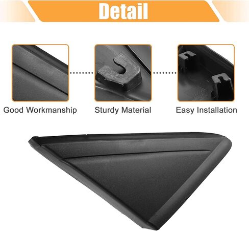 Unifizz Front Right Mirror Corner Triangle Fender Cover Rearview Triangle Trim Panel for for-d Escape 2013-2019 CJ54-S16004AD5JA6 Side Mirror Flag Triangle Covers Trims, Black in Saudi Arabia
