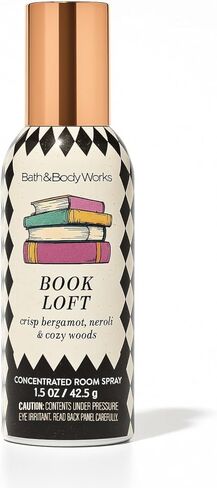 Bath & Body Works Book Loft Concentrated Room Spray 1.5 oz 42.5 g – Cozy Home Fragrance with Warm Woods, Leather, and Soft Vanilla in Saudi Arabia