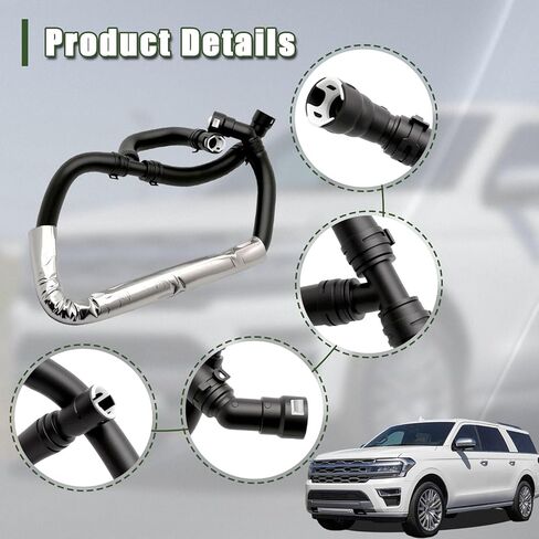 خرطوم مدخل المياه لسخان HVAC متوافق مع 2018-2021 Ford Expedition و2018-2022Lincoln Navigator 3.5L V6 استبدال JL1Z-18472-B JL1Z18472B KH-914 in Kuwait