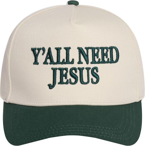MIRMARU Christian Theme Embroidered 5 Panel Cotton Trucker Hat Snapback Cap for Men and Women in Saudi Arabia
