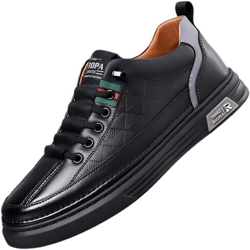 Large-Size Men's Shoes - Leather Style Business Casual Sports Shoes, Comfortable, Breathable, Anti-Slip, Business-Style lace-up Casual Sports Shoes in Saudi Arabia