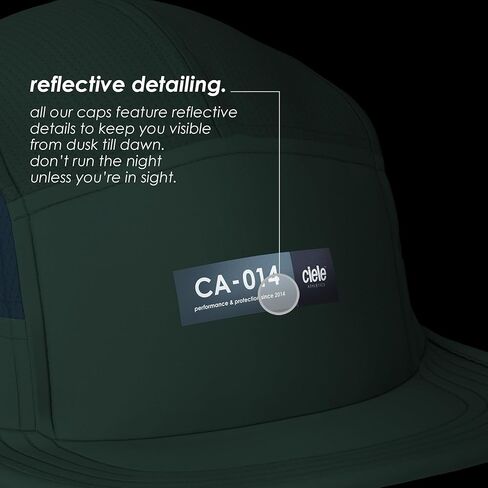 Ciele Athletics GOCap منذ - قبعة ممتازة ماصة للرطوبة قابلة للغسل مع حماية من الشمس - قبعة للجري مكونة من 5 ألواح in Kuwait