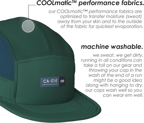 Ciele Athletics GOCap منذ - قبعة ممتازة ماصة للرطوبة قابلة للغسل مع حماية من الشمس - قبعة للجري مكونة من 5 ألواح in Kuwait