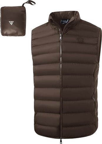 M MAELREG Mens Puffer Vest Lightweight Packable Windproof Insulated Outerwear Warm Winter Zip Pocket Golf Sleeveless Jacket in Saudi Arabia