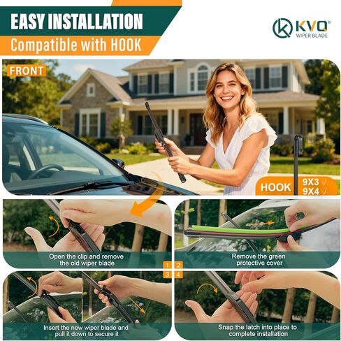 استبدال مساحات الزجاج الأمامي لسيارة Chevy شيفروليه سيلفرادو 1500/2500 HD/3500 HD 2025-2019 Ford F 150 250 2025-2008 GMC Sierra 2025-2019 التي تلبي أو تتجاوز جودة OEM ومتانتها -22+22 in Saudi Arabia