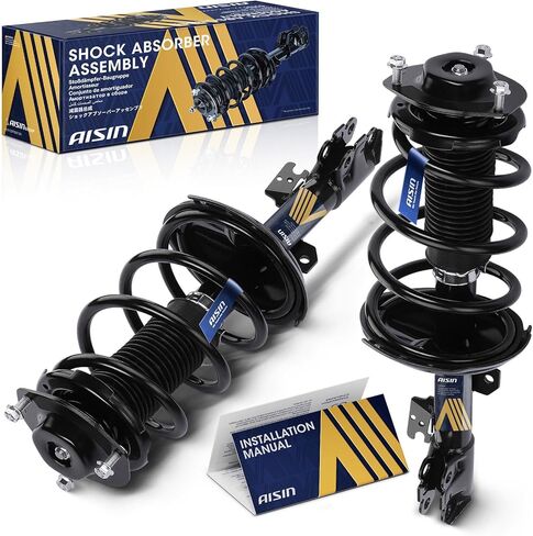 AISIN SAKT-01251 ممتص الصدمات بدعامات أمامية مع مجموعة زنبركية ملفوفة - متوافق مع Toyota Highlander 2001-2007، Lexus RX330 2004-2006، RX350 2007-2009 - مجموعة من 2 in Kuwait