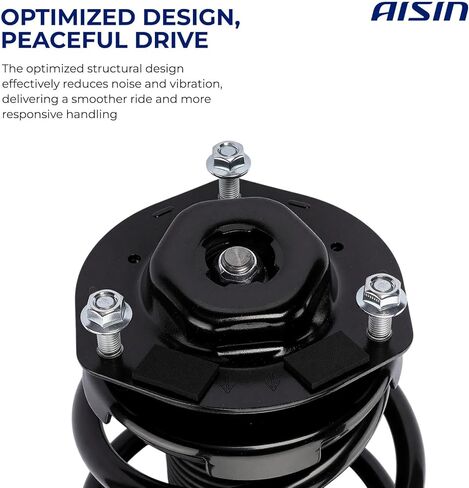 AISIN SAKT-01251 ممتص الصدمات بدعامات أمامية مع مجموعة زنبركية ملفوفة - متوافق مع Toyota Highlander 2001-2007، Lexus RX330 2004-2006، RX350 2007-2009 - مجموعة من 2 in Kuwait