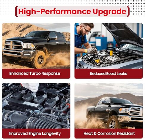 Aluminum Intercooler Pipe Silicone Boots Kit for 2013-2018 Dodge Ram 2500/3500 6.7l Cummins Diesel in Saudi Arabia