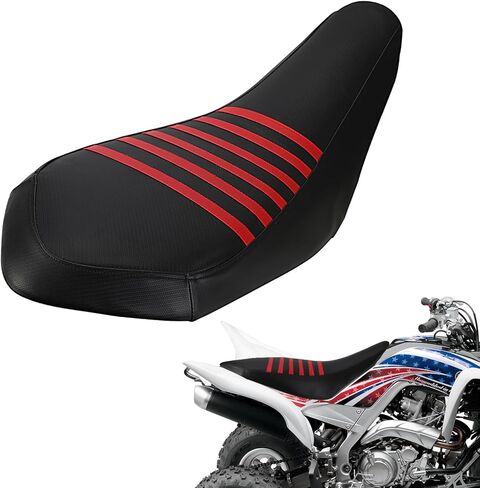 غطاء مقعد ATV مقاوم للانزلاق ناعم ومقاوم للماء لـ Raptor 700 700R 2006-2024، جلد عالي المرونة باللون الأحمر in Saudi Arabia