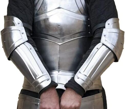 LARP Armor Medieval Costume Elven Fantasy Armor Set Titan Cuirass Back and Breastplate, Bracers, Pauldrons, Gorget, Greaves in Saudi Arabia