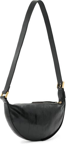 AllSaints Half Moon Eel Xbody Black W354XD One Size in Saudi Arabia