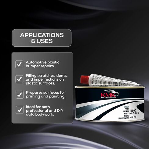 KMK 15500 Plastic Automotive Putty - 500ml – High-Adhesion Filler for Plastic Repairs in Kuwait