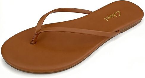 Scecocrs Flat Leather Flip Flops for Women Comfortable,Dressy Slip on Thong Sandals 2026 Summer Vacation Essentials, Chanclas Para Mujer in Saudi Arabia
