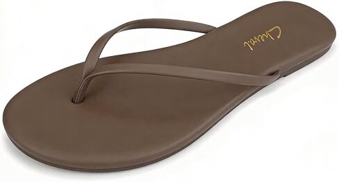 Scecocrs Flat Leather Flip Flops for Women Comfortable,Dressy Slip on Thong Sandals 2026 Summer Vacation Essentials, Chanclas Para Mujer in Saudi Arabia