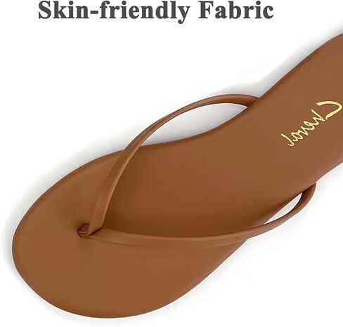 Scecocrs Flat Leather Flip Flops for Women Comfortable,Dressy Slip on Thong Sandals 2026 Summer Vacation Essentials, Chanclas Para Mujer in Saudi Arabia