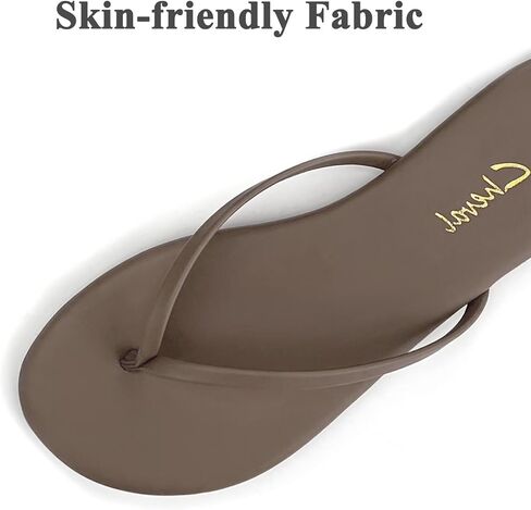 Scecocrs Flat Leather Flip Flops for Women Comfortable,Dressy Slip on Thong Sandals 2026 Summer Vacation Essentials, Chanclas Para Mujer in Saudi Arabia