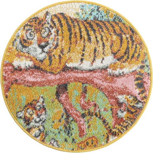 Rugs.com Whimsy Kids Collection Rug – 5x8 Multi Medium-Pile Rug Perfect for Bedrooms, Dining Rooms, Living Rooms in Saudi Arabia