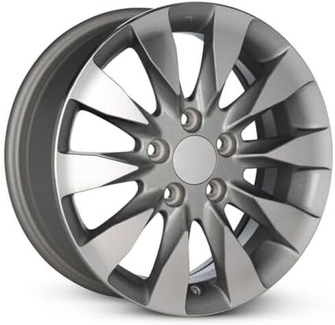 عجلة ألومنيوم بديلة جديدة مقاس 16x6.5 بوصة OEM مباشرة لسيارة Honda Civic 2009-2011 5-114.3 مللي متر رمادي 16 بوصة حافة 42700SNAA72 in Kuwait