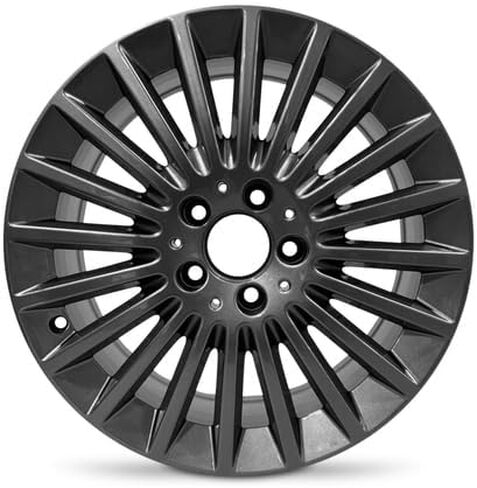 حافة ألومنيوم بديلة مباشرة مقاس 20x8.5 بوصة من OEM لسيارة 2013-2020 Mercedes-Benz GLS-Class 5-112mm فحمي 20 بوصة 2134012100 in Kuwait