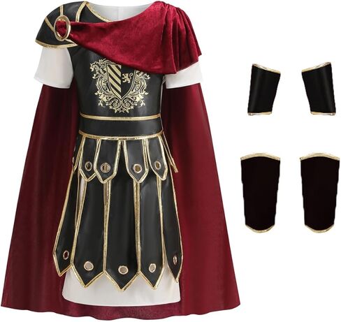 زي محارب القرون الوسطى للأطفال من GRAJTCIN، زي الجندي الروماني للهالوين، زي الفايكنج التاريخي، مصارع هرقل in Kuwait