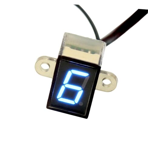 B2911 Universal Motorcycle Gear Indicator 12v Digital Display Waterproof Lever Sensor Blue Light Easy Installation in Kuwait