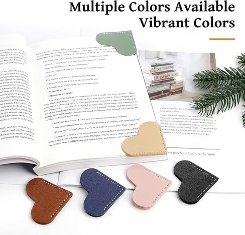 علامات مرجعية على شكل قلب جلدي 6 قطع، إشارات مرجعية لطيفة ورائعة لمحبي الكتب، لوازم تزيين لتنظيم زاوية الإشارات المرجعية الخاصة بك، هدية قراءة للقارئات، عشاق الإشارات المرجعية، ونوادي الكتب in Kuwait