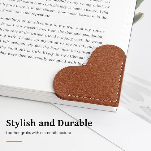 علامات مرجعية على شكل قلب جلدي 6 قطع، إشارات مرجعية لطيفة ورائعة لمحبي الكتب، لوازم تزيين لتنظيم زاوية الإشارات المرجعية الخاصة بك، هدية قراءة للقارئات، عشاق الإشارات المرجعية، ونوادي الكتب in Kuwait