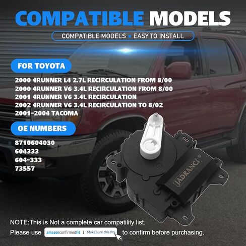 87106-04030 HVAC سخان مزيج مشغل الباب لتويوتا 4 عداء 2000-2002 تاكوما 2001-2004 استبدال 604333 in Saudi Arabia