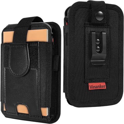 Scanner Holster Compatible with Zebra TC51, TC52, TC52x, TC56, TC57, TC57x, TC21, TC26 Handheld Barcode Mobile Computers, Scanner Holder with Belt Clip and Safety Strap (Black) in Kuwait