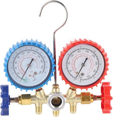 مجموعة أجهزة قياس متعددة للتيار المتردد من Fafeicy، أجهزة قياس ضغط نحاسية لنظام R134A HVAC، قياس دقيق لسائل التبريد للفنيين in Kuwait