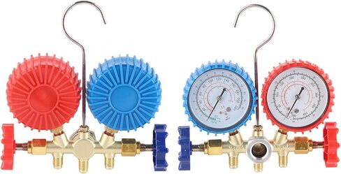 مجموعة أجهزة قياس متعددة للتيار المتردد من Fafeicy، أجهزة قياس ضغط نحاسية لنظام R134A HVAC، قياس دقيق لسائل التبريد للفنيين in Kuwait