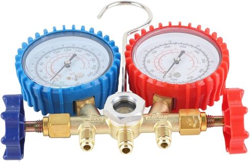 مجموعة أجهزة قياس متعددة للتيار المتردد من Fafeicy، أجهزة قياس ضغط نحاسية لنظام R134A HVAC، قياس دقيق لسائل التبريد للفنيين in Kuwait
