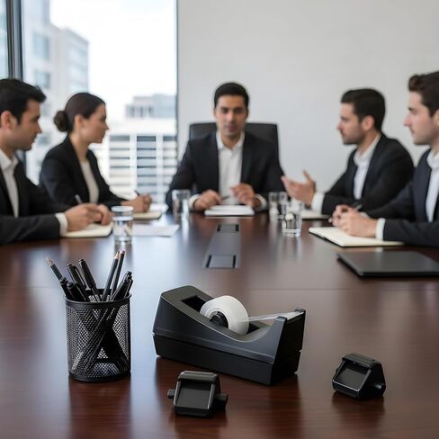 18 Pcs Tape Dispenser Replacement Core, Black Plastic Allocator Roll Insert for Office Home Supplies Accessories in Saudi Arabia